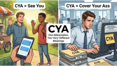 CYA Meaning in Text