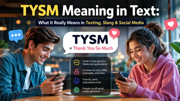 TYSM Meaning in Text