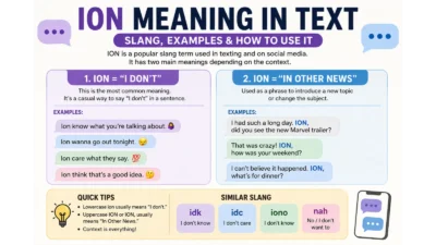 ION Meaning in Text