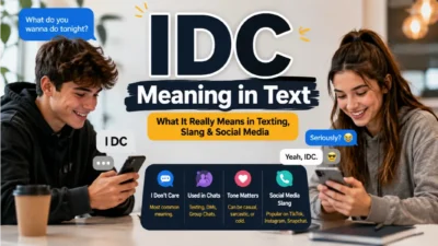 IDC Meaning in Text
