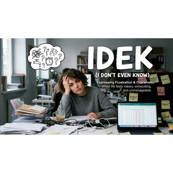 IDEK Meaning in Text