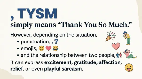 TYSM as Genuine Gratitude
