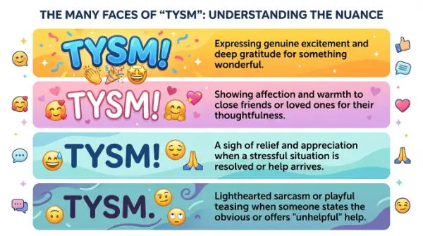 TYSM Meaning in Text & Messaging