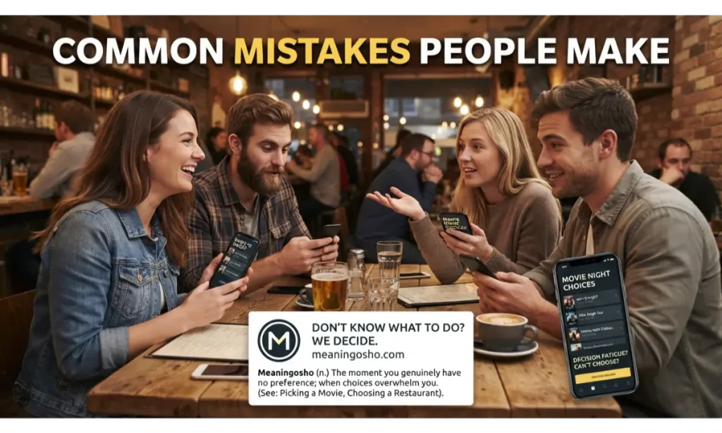 Common Mistakes People Make