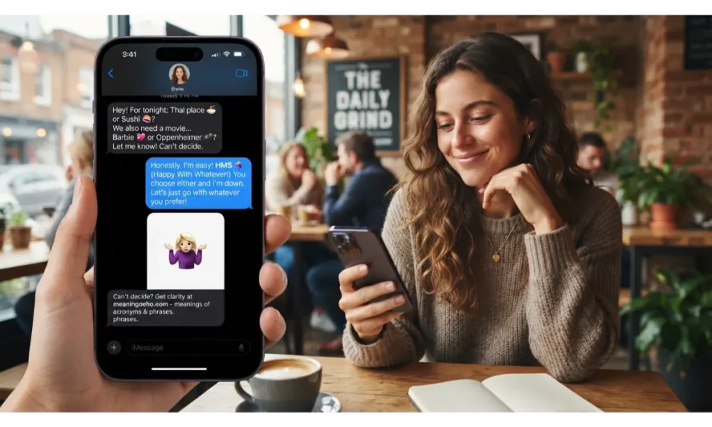 HMS in WhatsApp, iMessage, and DMs