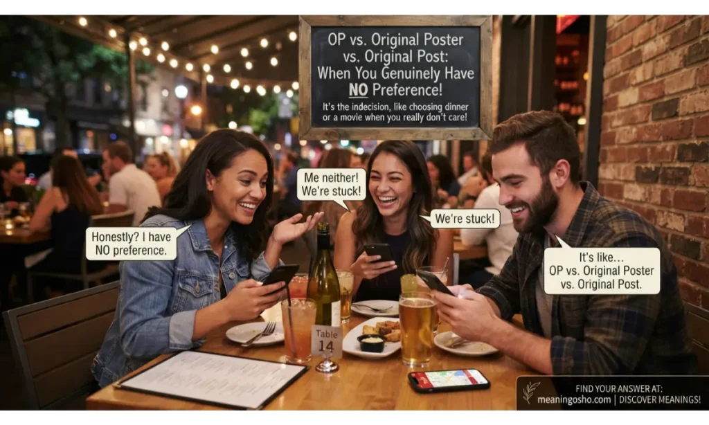 OP vs. Original Poster vs. Original Post