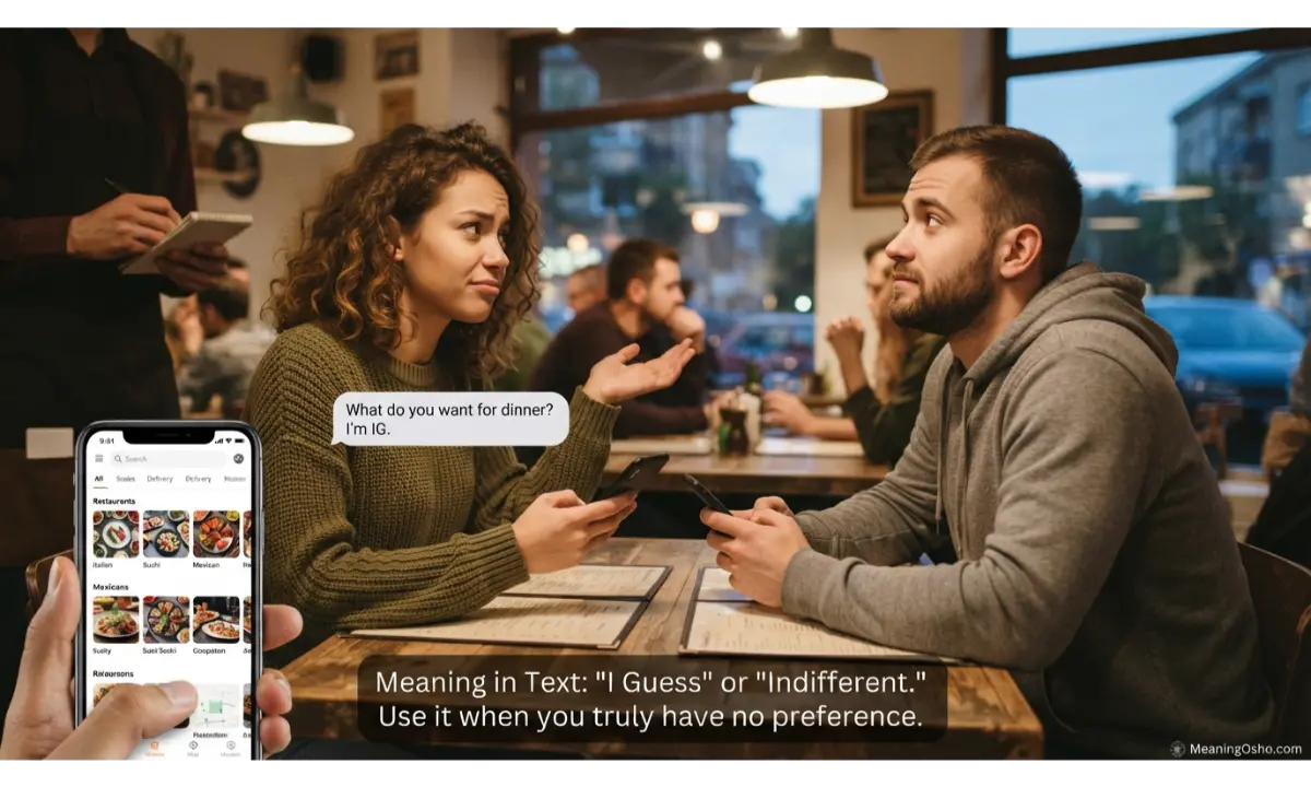 IG Meaning in Text