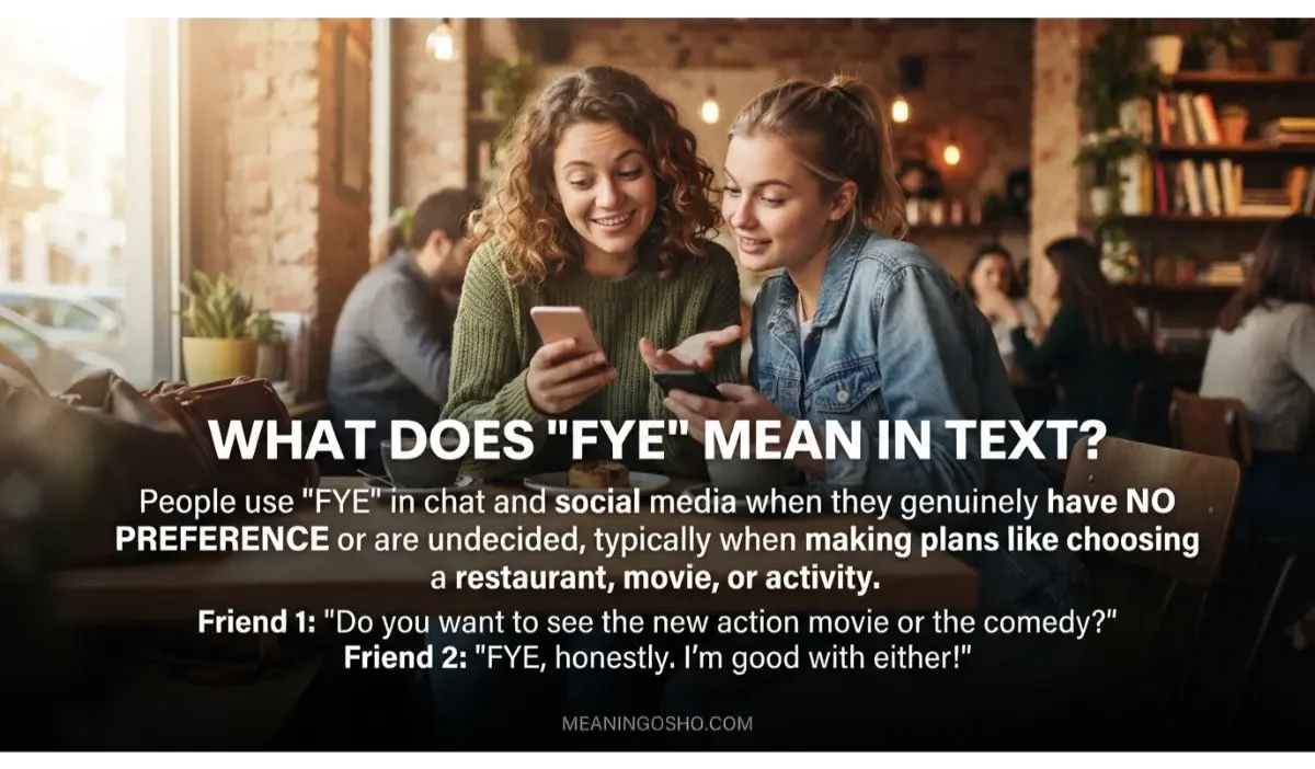 FYE Meaning in Text