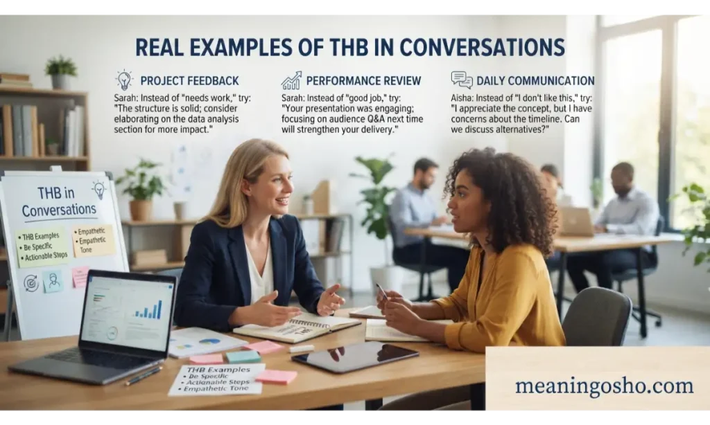 Real Examples of THB in Conversations