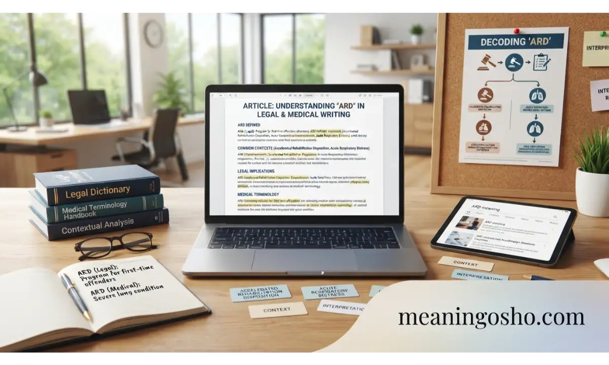 ARD Meaning in Text